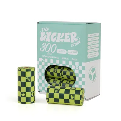 The Licker Store Extra Thick Leak Proof Unscented Biodegradable Dog Poop Bags In Green