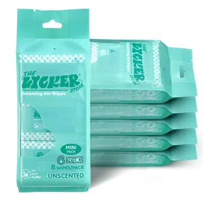 The Licker Store Mini Dog Body Hypoallergenic Wipes With Extracts Of Aloe Vera Leaf, Chamomile, Shea Butter (288 Coun