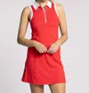 The Light Blonde Serena Dress In Red Ruby In Red