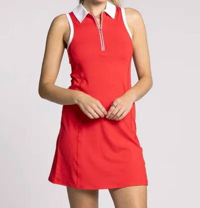 The Light Blonde Serena Dress In Red Ruby