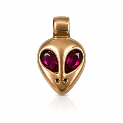 The Lila Lobster Women's Rose Gold / Gold / Pink Alien Charm Bronze In Multi