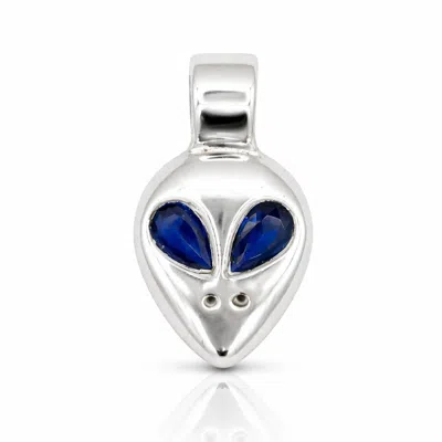 The Lila Lobster Women's Silver / Blue Alien Charm Silver