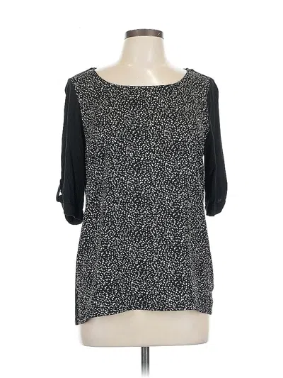 Pre-owned The Limited 3/4 Sleeve Blouse In Black