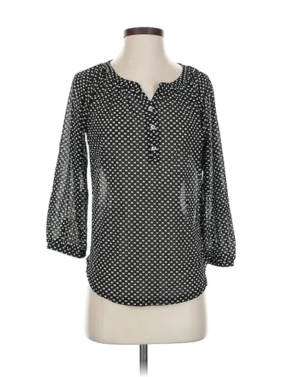 Pre-owned The Limited 3/4 Sleeve Blouse In Black