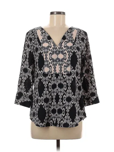 Pre-owned The Limited 3/4 Sleeve Blouse In Black