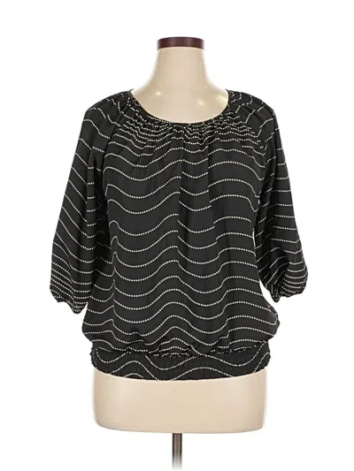 Pre-owned The Limited 3/4 Sleeve Blouse In Black