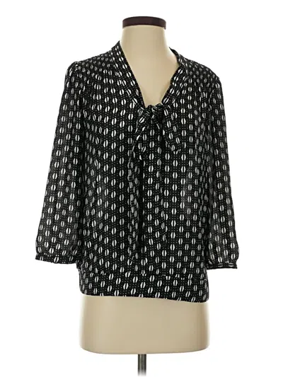 Pre-owned The Limited 3/4 Sleeve Blouse In Black
