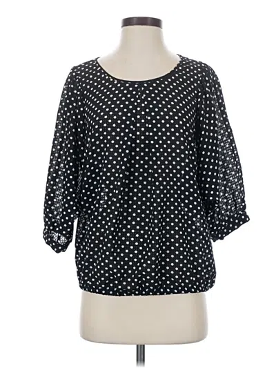 Pre-owned The Limited 3/4 Sleeve Blouse In Black