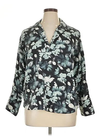 Pre-owned The Limited 3/4 Sleeve Blouse In Blue
