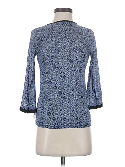 Pre-owned The Limited 3/4 Sleeve Blouse In Blue