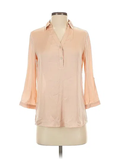 Pre-owned The Limited 3/4 Sleeve Blouse In Brown