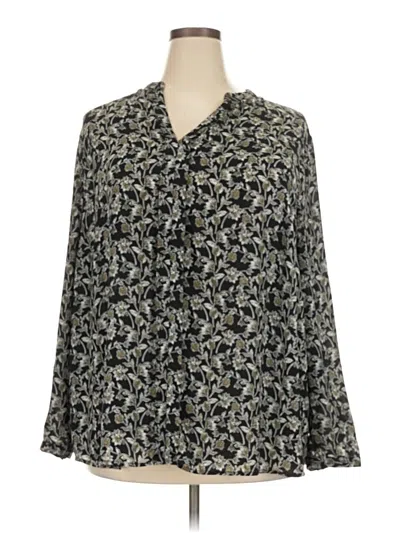 Pre-owned The Limited 3/4 Sleeve Blouse In Gray