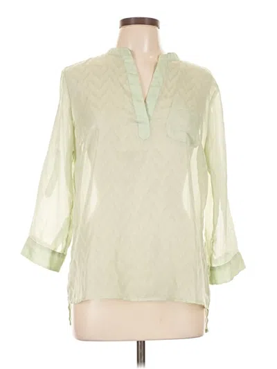 Pre-owned The Limited 3/4 Sleeve Blouse In Green