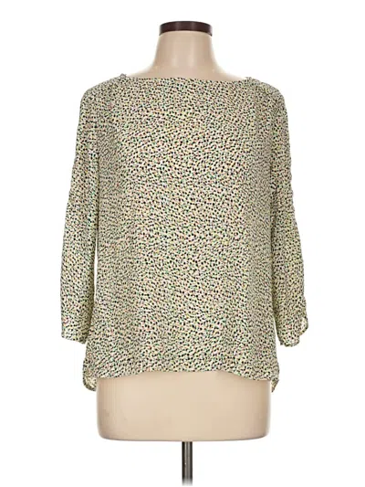 Pre-owned The Limited 3/4 Sleeve Blouse In Green