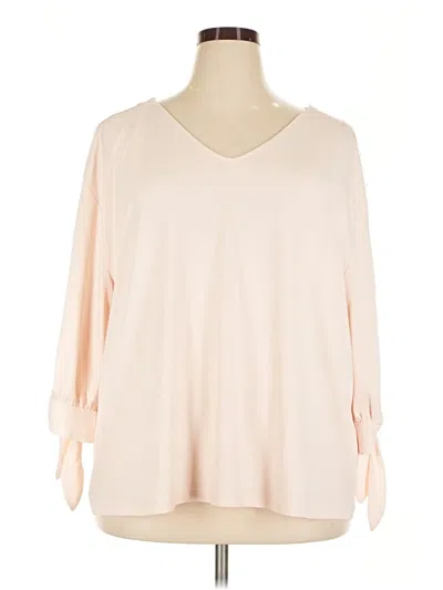 Pre-owned The Limited 3/4 Sleeve Blouse In Ivory
