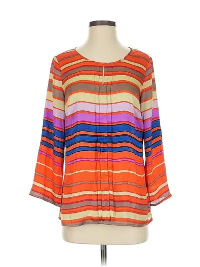 Pre-owned The Limited 3/4 Sleeve Blouse In Orange