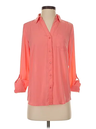 Pre-owned The Limited 3/4 Sleeve Blouse In Orange