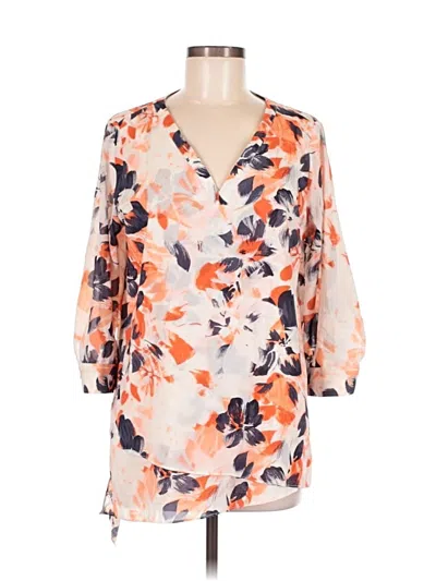 Pre-owned The Limited 3/4 Sleeve Blouse In Orange