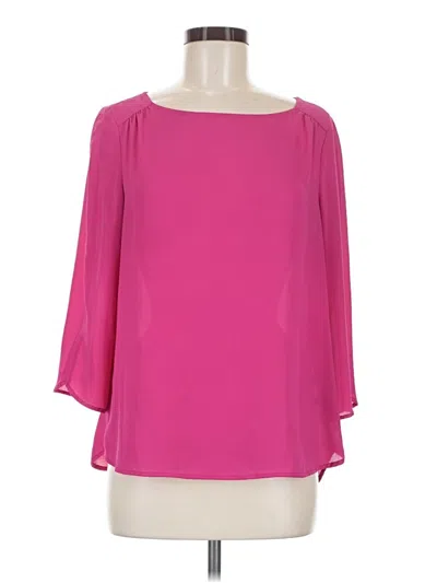 Pre-owned The Limited 3/4 Sleeve Blouse In Pink