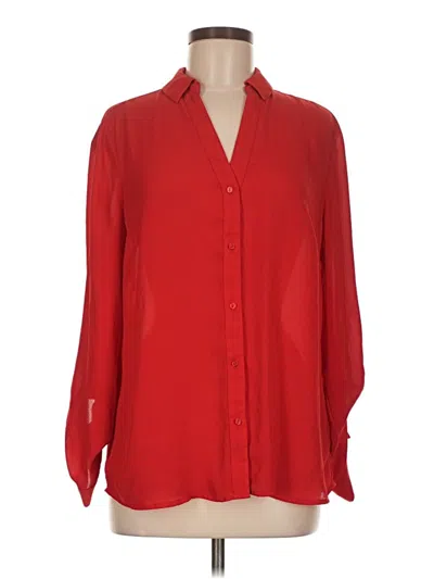 Pre-owned The Limited 3/4 Sleeve Blouse In Red