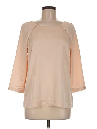 Pre-owned The Limited 3/4 Sleeve Blouse In Tan