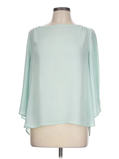Pre-owned The Limited 3/4 Sleeve Blouse In Teal