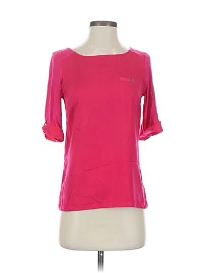 Pre-owned The Limited 3/4 Sleeve T-shirt In Pink