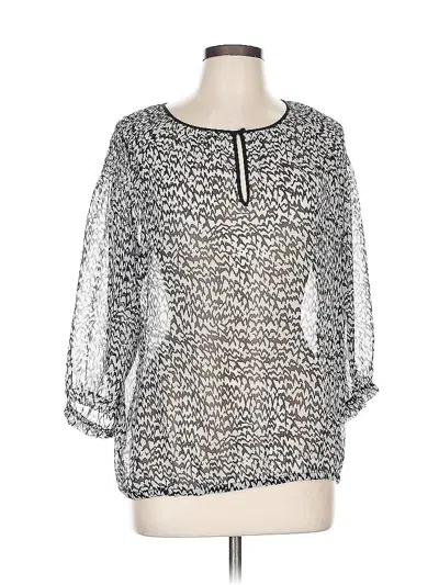 Pre-owned The Limited 3/4 Sleeve T-shirt In Silver