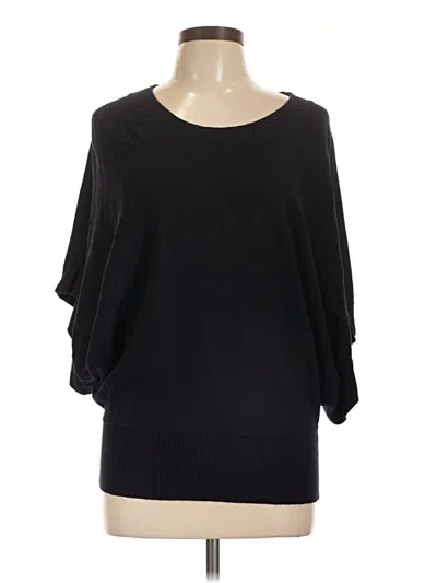 Pre-owned The Limited 3/4 Sleeve Top Black Boatneck Tops