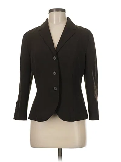 Pre-owned The Limited 3/4 Sleeve Top Black Open Neckline Tops