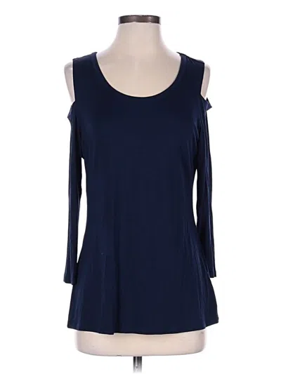 Pre-owned The Limited 3/4 Sleeve T-shirt In Blue