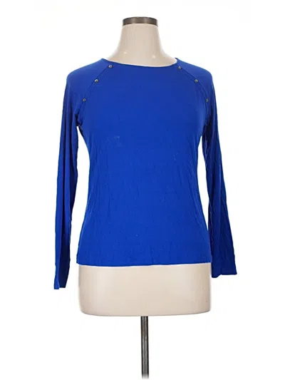Pre-owned The Limited 3/4 Sleeve T-shirt In Blue