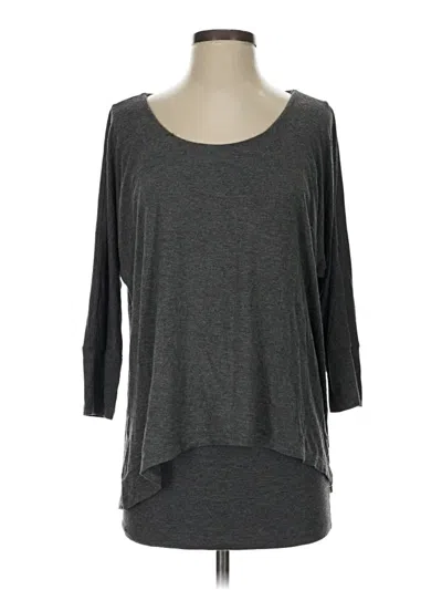 Pre-owned The Limited 3/4 Sleeve T-shirt In Gray