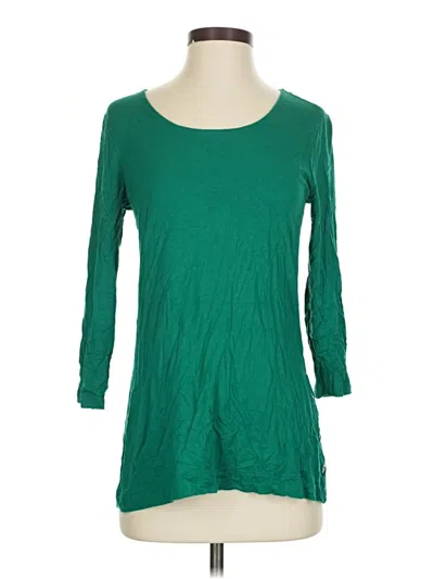 Pre-owned The Limited 3/4 Sleeve T-shirt In Green