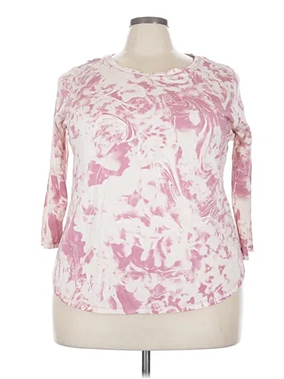 Pre-owned The Limited 3/4 Sleeve T-shirt In Pink