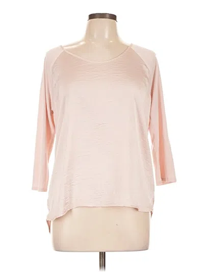 Pre-owned The Limited 3/4 Sleeve T-shirt In Pink