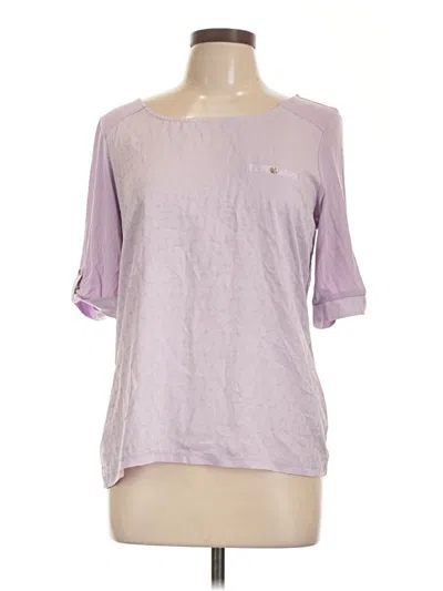 Pre-owned The Limited 3/4 Sleeve T-shirt In Purple