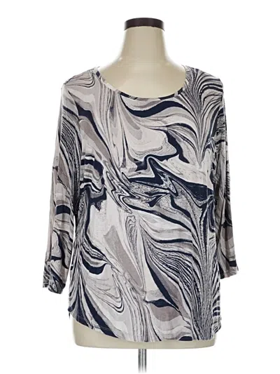 Pre-owned The Limited 3/4 Sleeve T-shirt In Silver