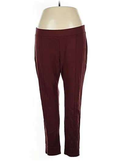 Pre-owned The Limited Active Pants In Burgundy