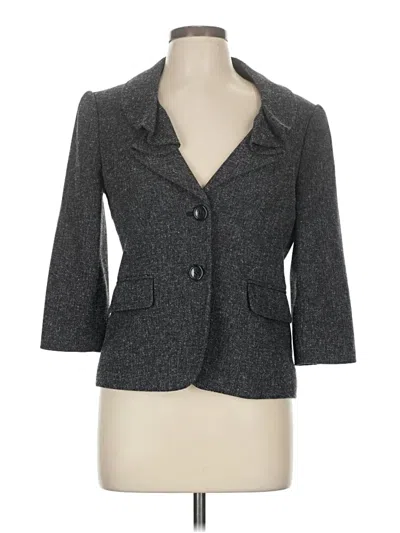 Pre-owned The Limited Black Collection Blazer Jacket In Gray