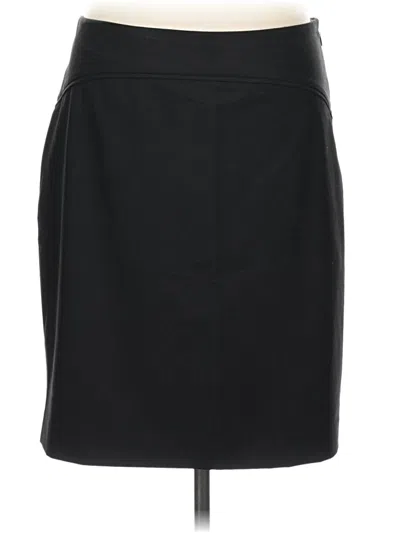Pre-owned The Limited Black Collection Faux Leather Skirt In Black