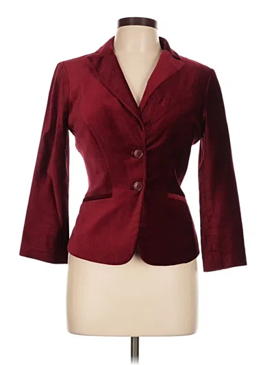 Pre-owned The Limited Blazer Jacket In Burgundy