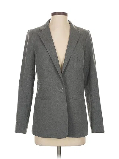 Pre-owned The Limited Blazer Jacket In Gray