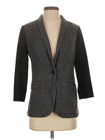 Pre-owned The Limited Blazer Jacket In Gray