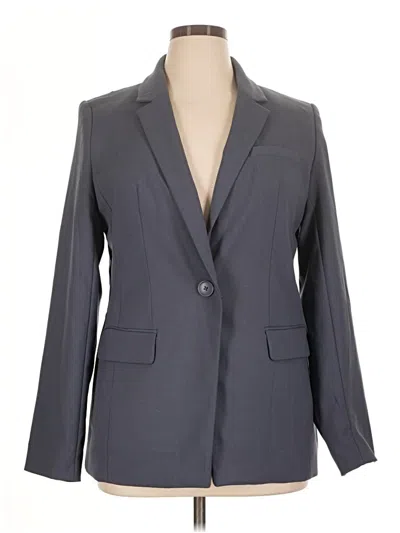Pre-owned The Limited Blazer Jacket In Gray