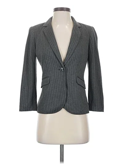 Pre-owned The Limited Blazer Jacket In Gray
