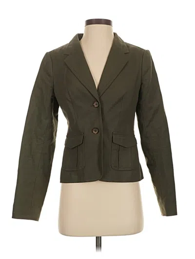 Pre-owned The Limited Blazer Jacket In Green
