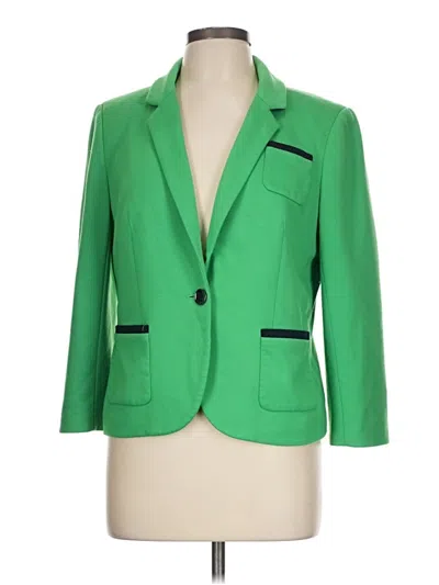 Pre-owned The Limited Blazer Jacket In Green