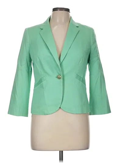 Pre-owned The Limited Blazer Jacket In Green