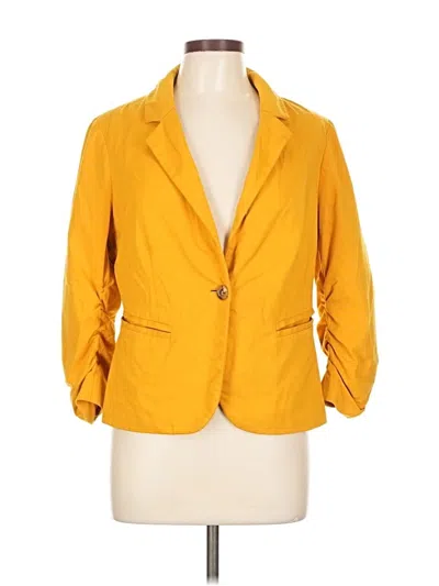 Pre-owned The Limited Blazer Jacket In Yellow